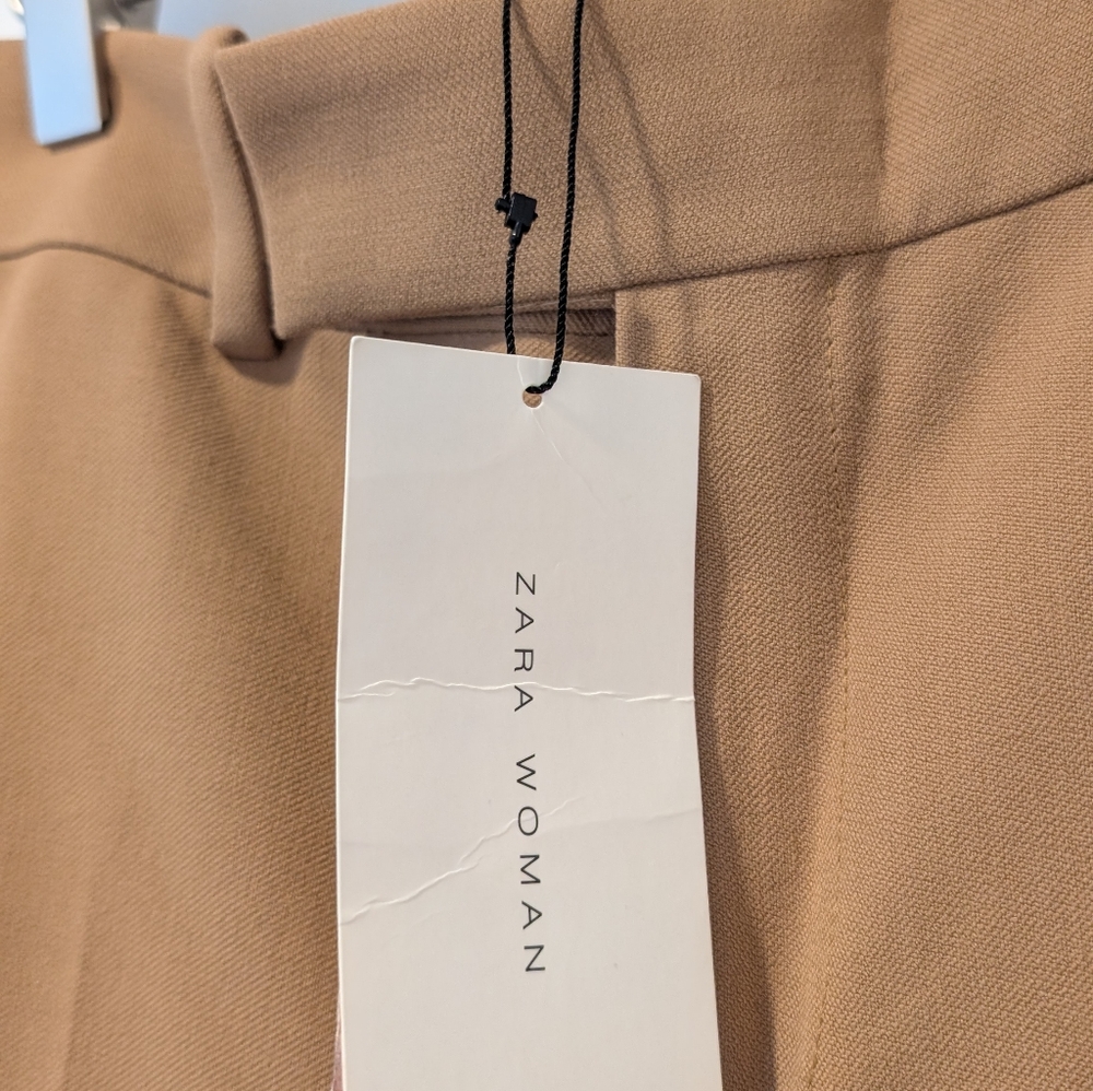 NWT Zara camel flared trousers - Picture 8 of 8